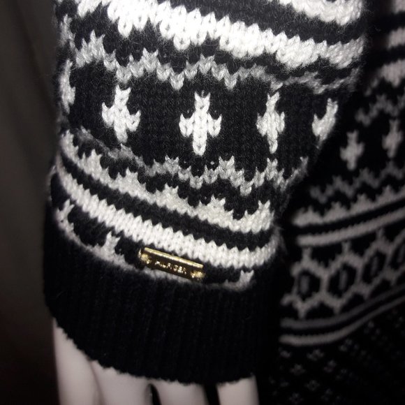 Tommy Hilfiger Black White and Grey Sweater dress small - Picture 3 of 3